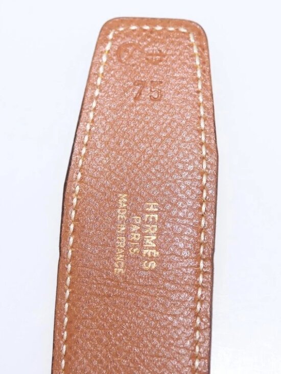 HERMES Constance 75 Belt Leather 36.6\